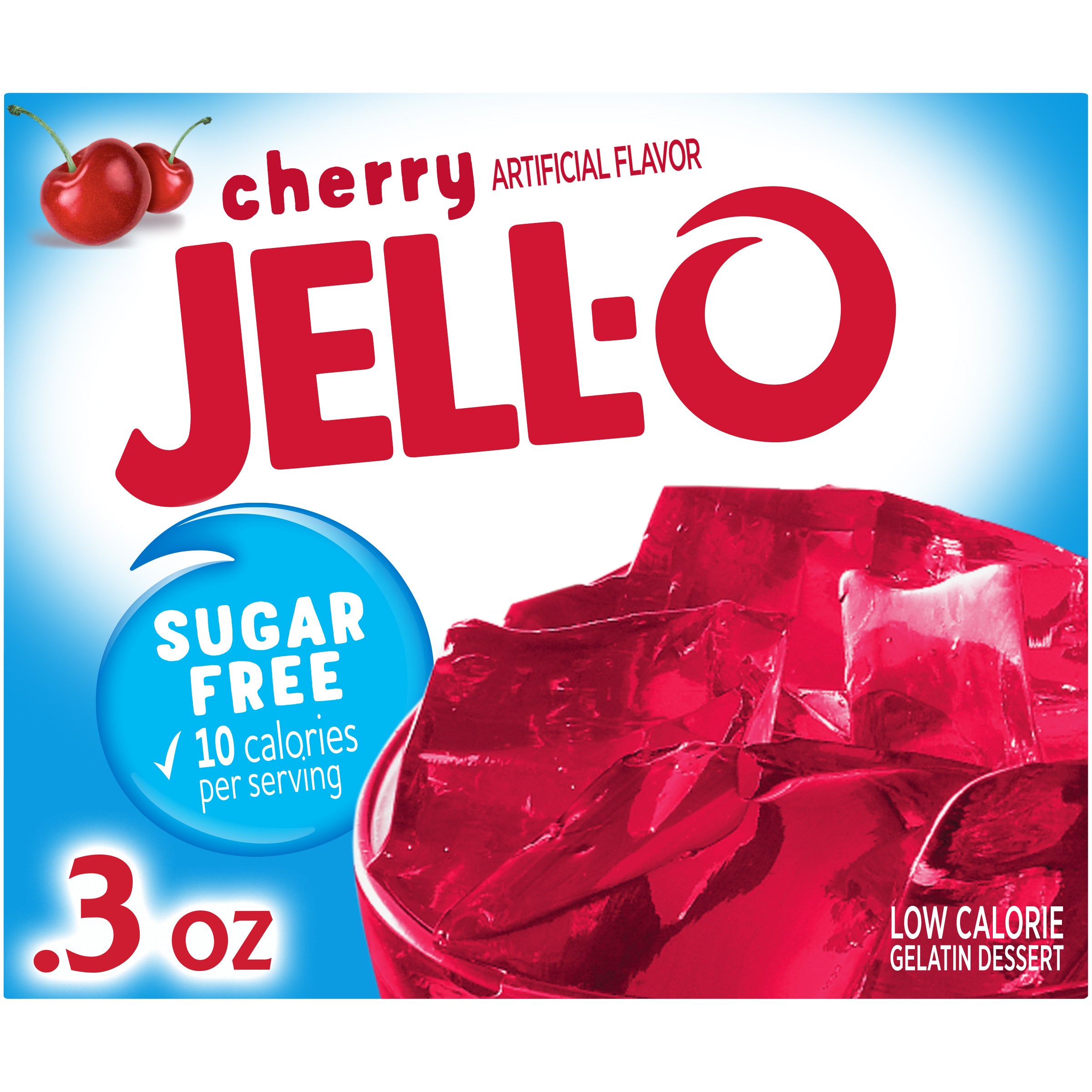 Kraft Jell-O Sugar Free Cherry 24ct 0.3oz