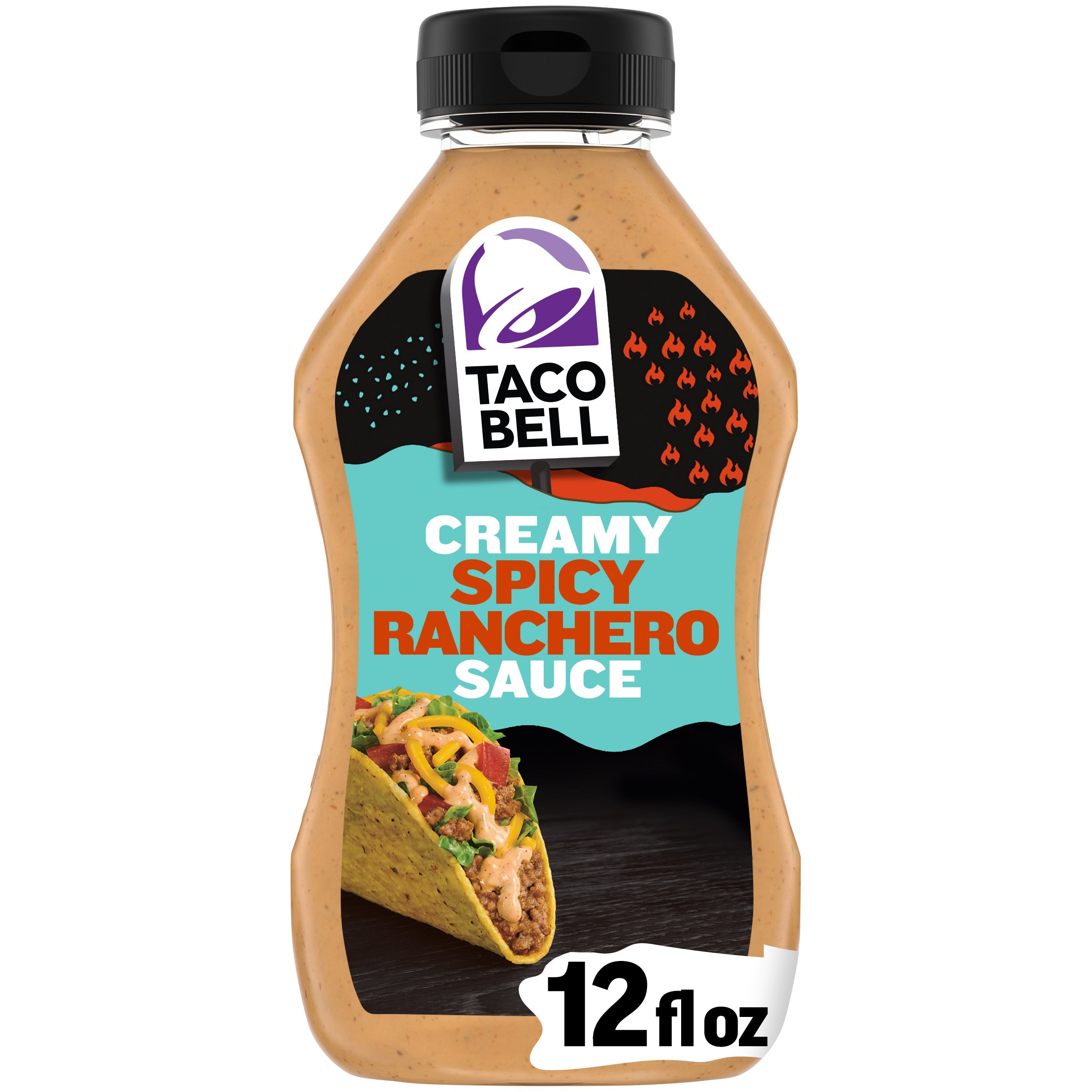 Taco Bell Creamy Spicy Ranchero Sauce 12oz 1/8ct