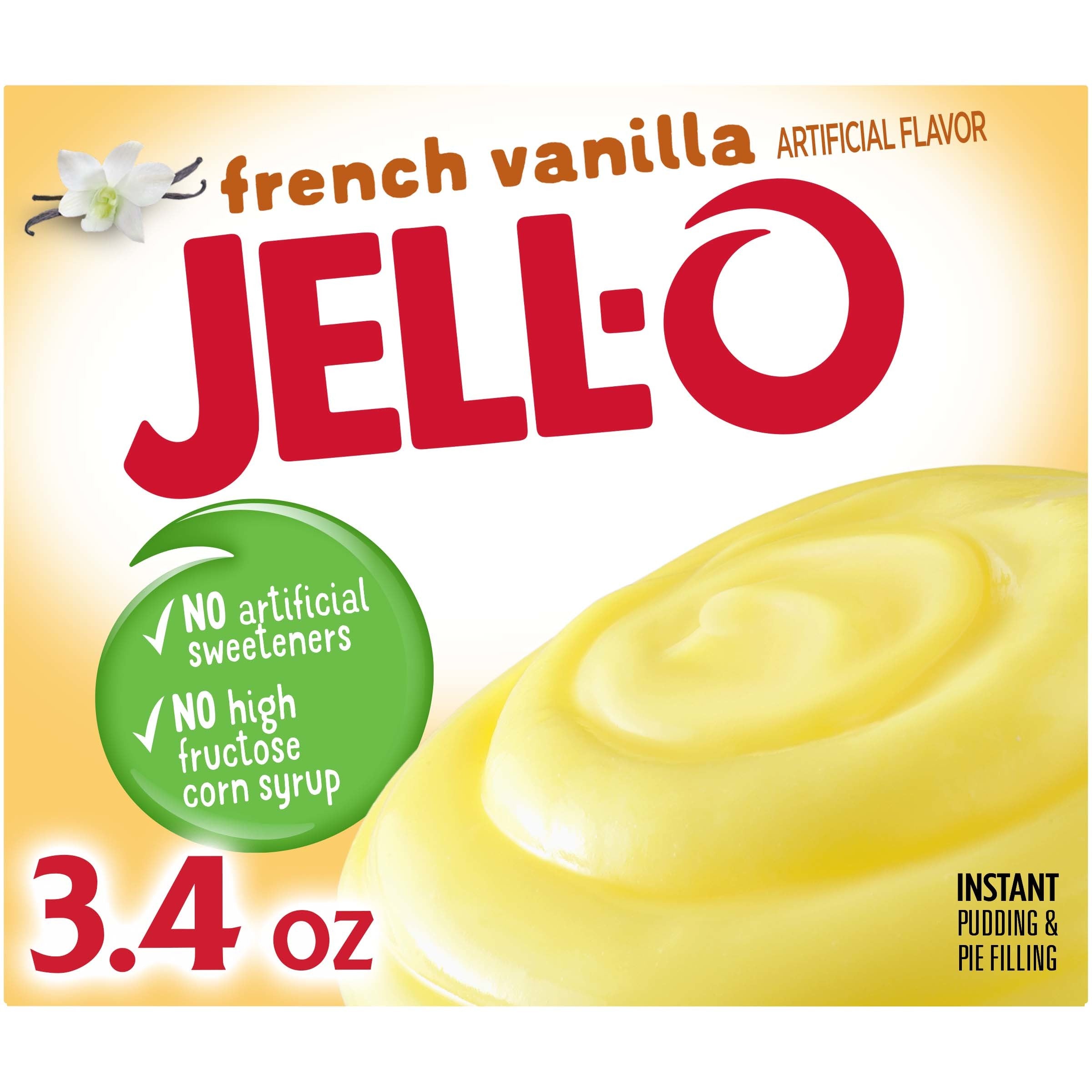 Kraft Grocery Jell-O Instant Pudding French Vanilla 24ct 3.4oz